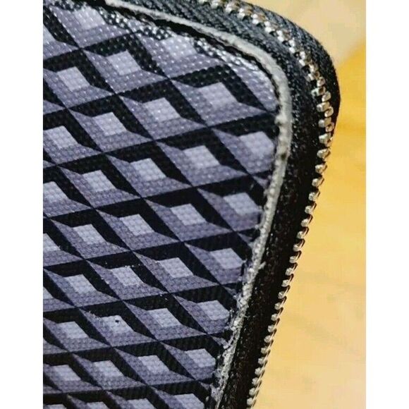 DUNHILL Engine Turn Luggage Canvas Zip Coat Wallet - Picture 7 of 12